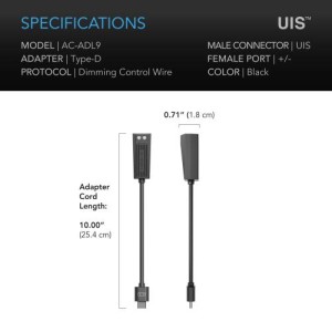 Adattatore di Illuminazione Uis Type D AC Infinity