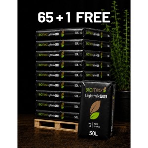 Palette Lightmixplus 50L 65+1 Säcke Biomixx