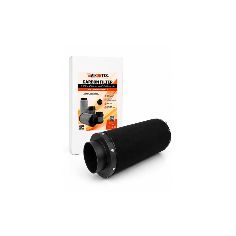 Odor Filter Made IN Italy () 150 400mm 500 M3/H Airontek