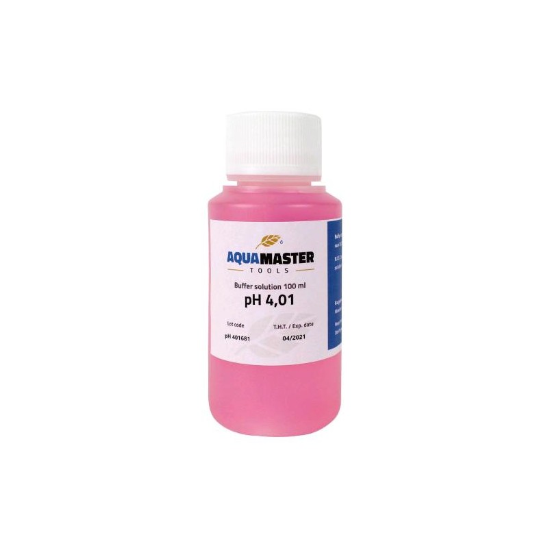 Solution de Calibration PH 4.01 Boîte 18x100ML AquaMaster Tools
