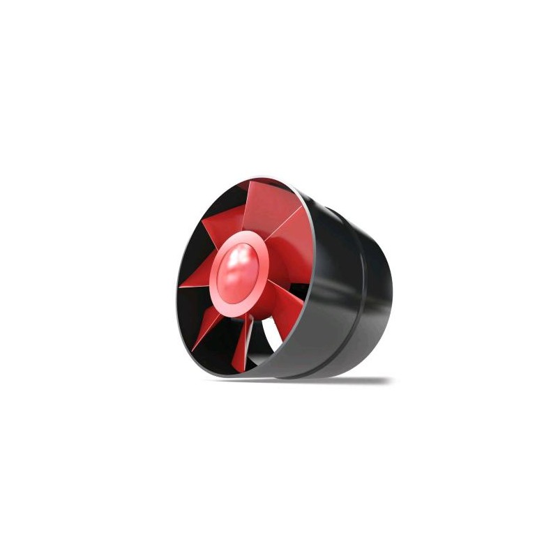 Aspiratore Axial Flo Ø100 Portata 105 M³/H Black Orchid