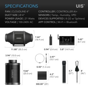 Pro Luftfilterkit Ø100 348 MC/H AC Infinity