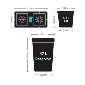 EASY2GROW Kit 6 Pots Avec Réservoir AutoPot