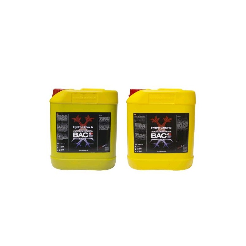Hydro Grow Bottiaglie A e B 10 L B.A.C.