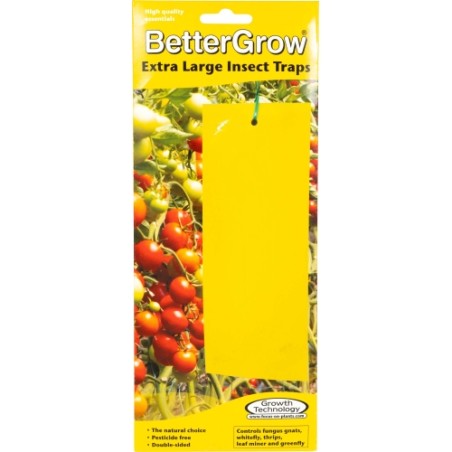 Trappole Adesive Rettangolari XL 10 Pezzi Bettergrow Growth technology