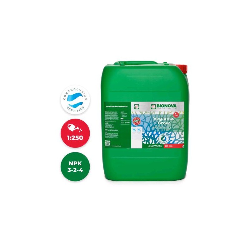 Veganics Grow 20L Bionova