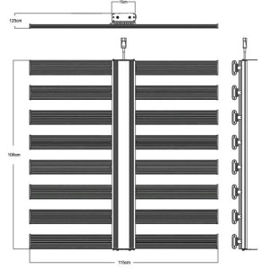 LED Pro 1000W Full Spectrum 8 Bars with Samsung LM301H + Osram Cultilite