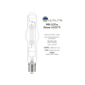 Bulbo MH 600 Watt 4000°K Crescita Vegetativa Cultilite