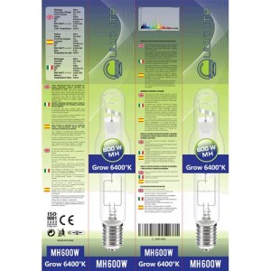 Ampoule MH Grow 4200°K 600W Cultilite