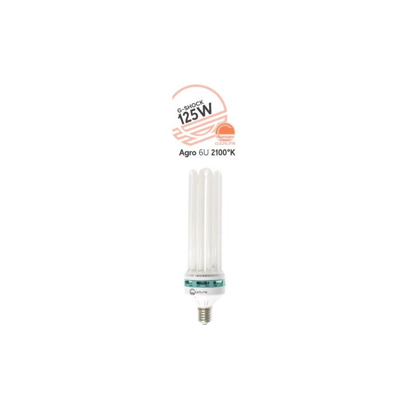 Lampada CFL G-Shock 125 Watt Basso Consumo Agro Vegetativa e Fioritura 2100°K Cultilite