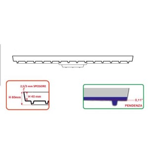 120X250CM Drainage Tray Danish Tray