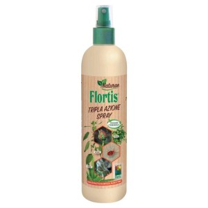 Tripla Azione Spray 500 ml Azione Contro Insetti Acari e Malattie Flortis