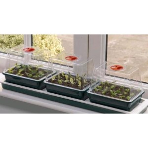 Mini Serre Ventilée Rigide Petit Ensemble de 3 Pièces G85X3 Garland