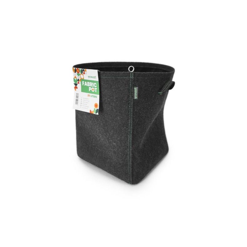 Maceta de Tela Classic 350G/M2 Con Asas 25L Gronest