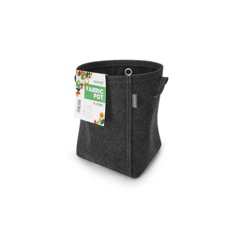 Maceta de Tela Clásica 350G/M2 Con Asas 11L Gronest