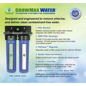 Filtre à eau Pro Grow 2000 L/H GrowMax Water