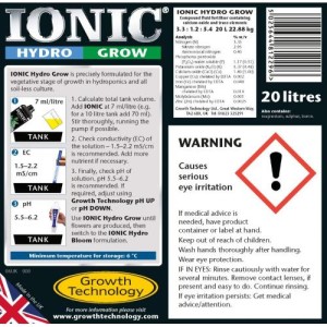 Ionic Hydro Grow 20 L Growth technology