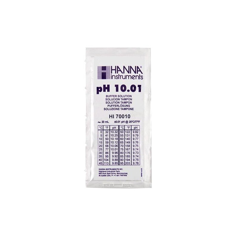 Hanna Boîte 25 Sachets Solution de Nettoyage des Électrodes 20 ml HI70000P Hanna Instruments