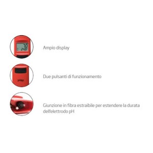 Hanna Medidor de pH Portátil 2 Puntos Calibración Manual Precisión ±0.1 HI98107 Hanna Instruments