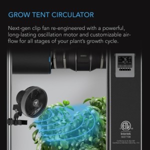 Cloudray S6 150mm Oscillation Automatique 10 Niveaux AC Infinity