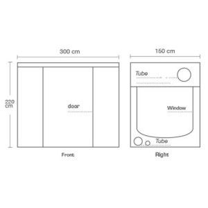 Ambient R300+ 300X150X220 cm Homebox