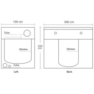 Ambient R300+ 300X150X220 cm Homebox