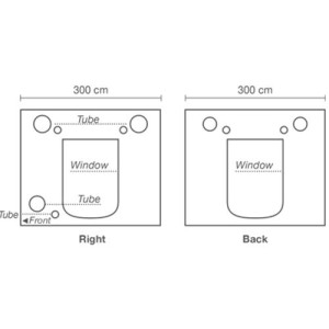 Ambient Q300+ 300X300X220 cm 2 Box Frame e COVER Homebox