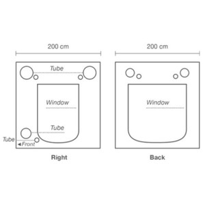 Ambient Q200+ 200X200X220 (2 Box Frame + COVER) Homebox