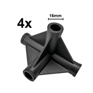 4-Wege-Haken Für 16mm Stangen (4 STÜCK) Homebox