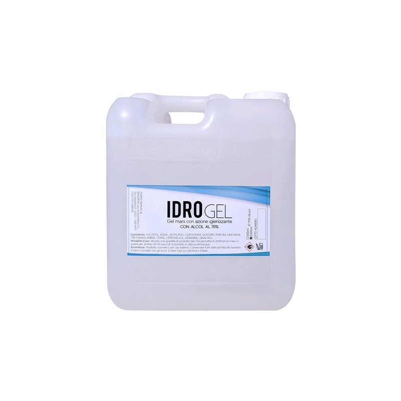 Hidrogeles Gel Desinfectante 70% Alcohol 5L Idromed