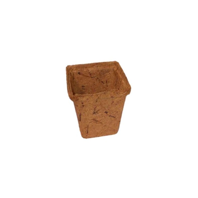Quadratischer Kokosnuss Topf 8X8 Mit Entwässerungsritzen Jiffy
