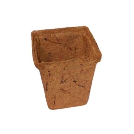 Quadratischer Kokosnuss Topf 8X8 Mit Entwässerungsritzen Jiffy