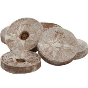 Coconut Discs for Germination Ø3.5 cm with 100% Compostable Net Jiffy
