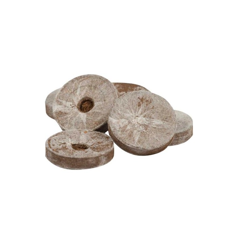 Coconut Discs for Germination Ø4.3 cm X 4.2H Mesh IN Pla Jiffy