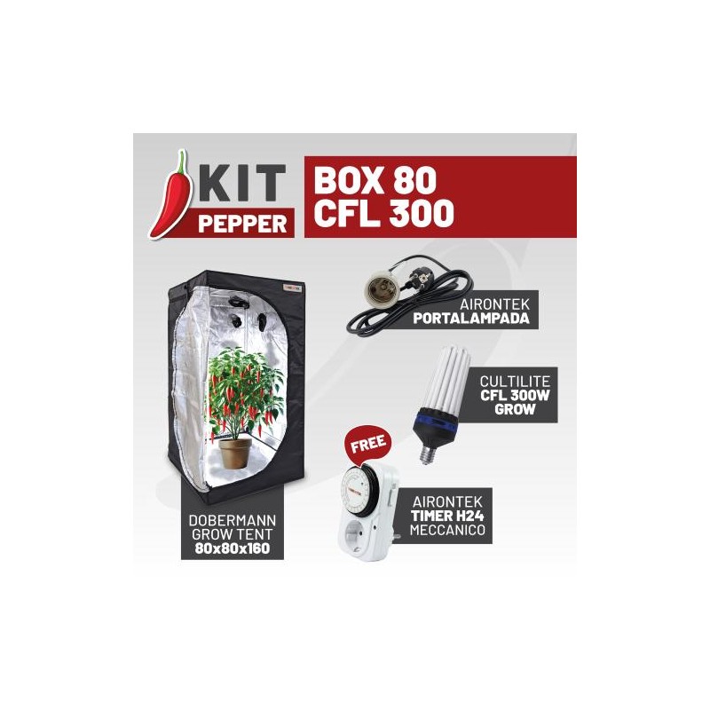 Pepper Kit Box 80 Cfl 300 IdroIndoor