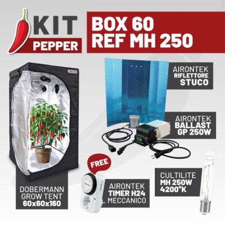 Pepper Kit Box 60 Ref MH 250 Idrogrow