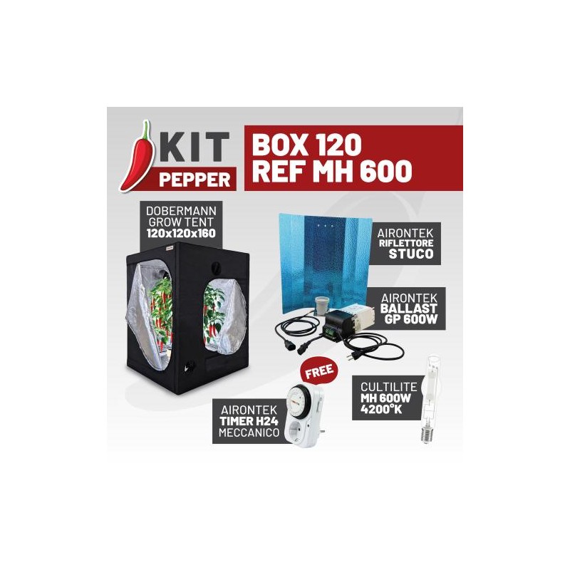 Kit Peperoncino Box 120 Ref MH 600 Idrogrow