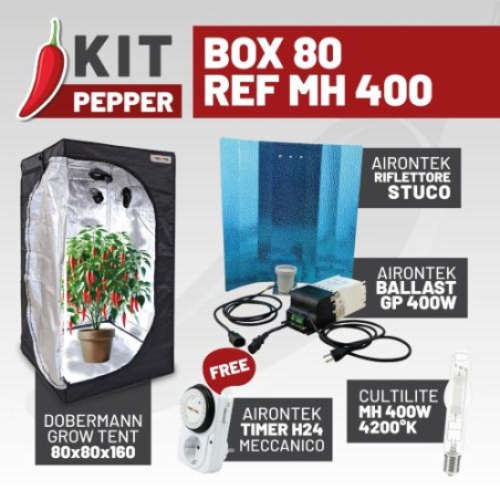 Kit Poivron Box 80 Ref MH 400 IdroIndoor