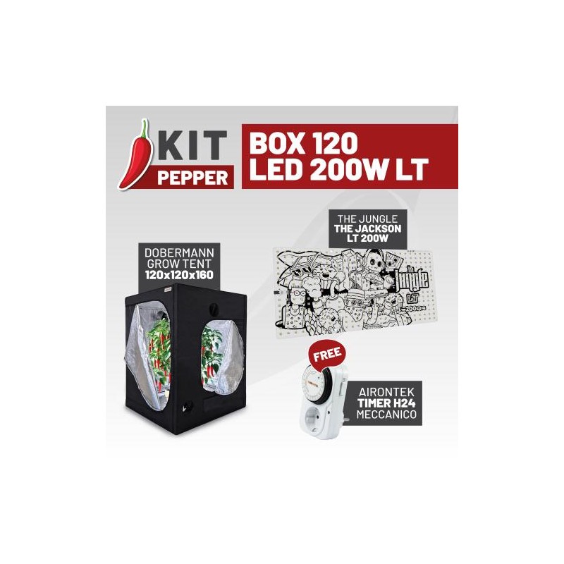 Paprika Kit Box 120 LED LT 200 Idrogrow