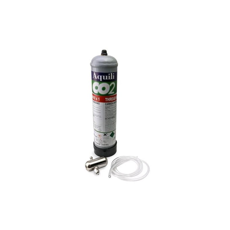 CO2 Kit Disposable Cylinder 0.5 kg + Pressure Reducer NO Solenoid Valve Aquili