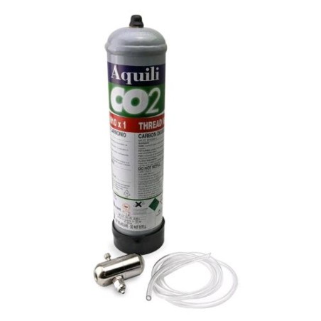 Kit CO2 Bombola Usa e Getta 0,5 Kg con Riduttore di Pressione No Elettrovalvola Aquili