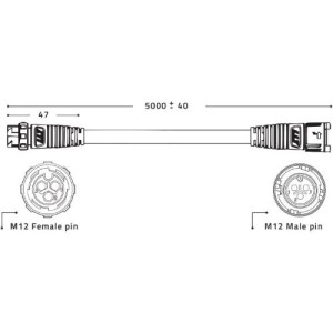 5m LED Extension Cables Lumatek