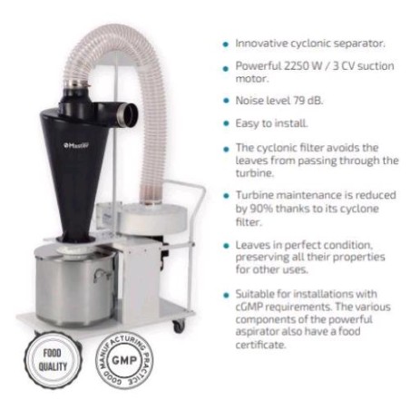 Aspirador Trim Filter para MT Tumbler 500 (FOOD Grade GMP) Mastertrimmers
