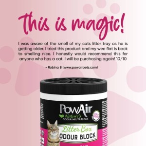 Blocco Elimina Odori per Lettiera 170 gr Pow Air