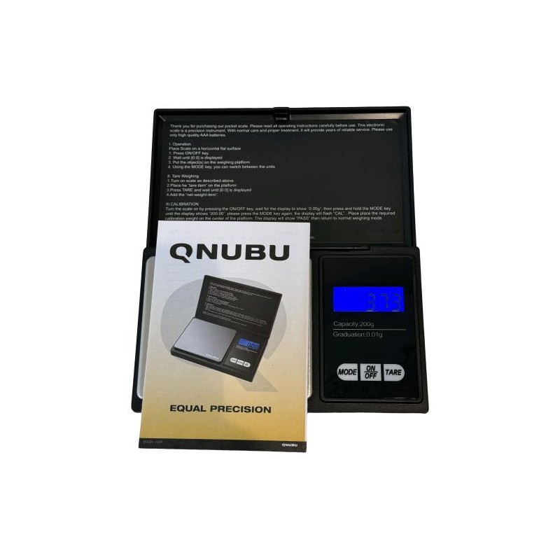 Bilancia Digitale da 0,01 gr a 200 gr Equal Precision Qnubu