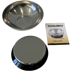 Bilancia Digitale con Ciotola Equal Bowl 1 gr a 5000 gr o 0 ml a  5000 ml Qnubu