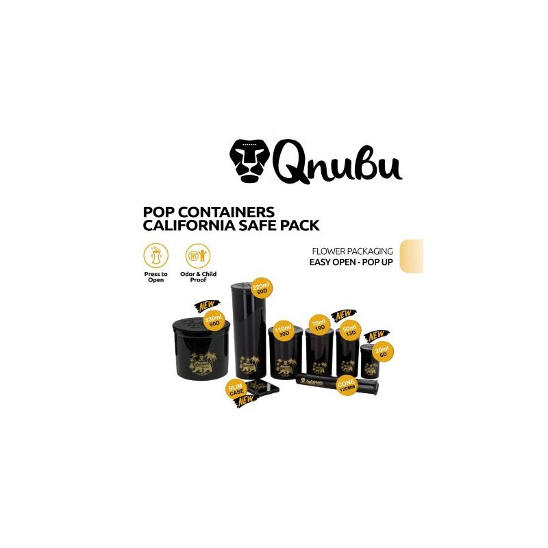Slim Case Contenedor De Extracciones California Negro 25 UNIDADES Qnubu
