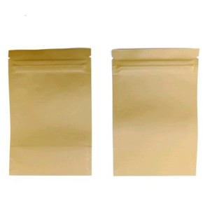 Zip Bags Doypack Kraft 8,5x13cm 50St 3,5GR Qnubu