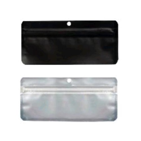 Bolsas Zip Doypack Negra 50Pzs 15X7CM Qnubu