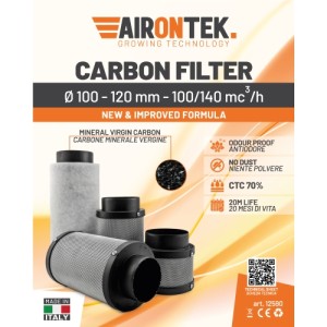 Filtre à Odeurs Fabriqué EN Italie Ø100 120mm 100/140 M3/H Airontek